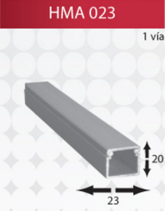 HMA23 CANALETA DE ALUMINIO  HMA23 CANALETA DE ALUMINIO  HMA23 HM