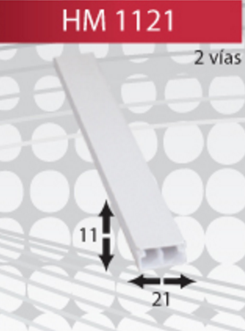 HM1121 CANALETA DE PVC HM1121 CANALETA DE PVC HM1121 HM