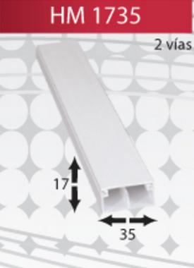 HM1735 CANALETA DE PVC  HM1735 CANALETA DE PVC  HM1735 HM