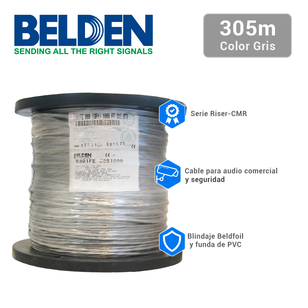 5301FE BOBINA CONTROL 3X18 BLINDADO COLOR GRIS BOBINA CONTROL 3X18 BLINDADO COLOR GRIS BELDEN