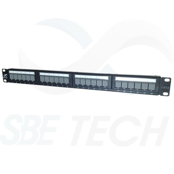 SBE-PPC6-24 PANEL DE PARCHEO CAT6 24 PTOS PANEL DE PARCHEO CAT6 24 PTOS SBE TECH