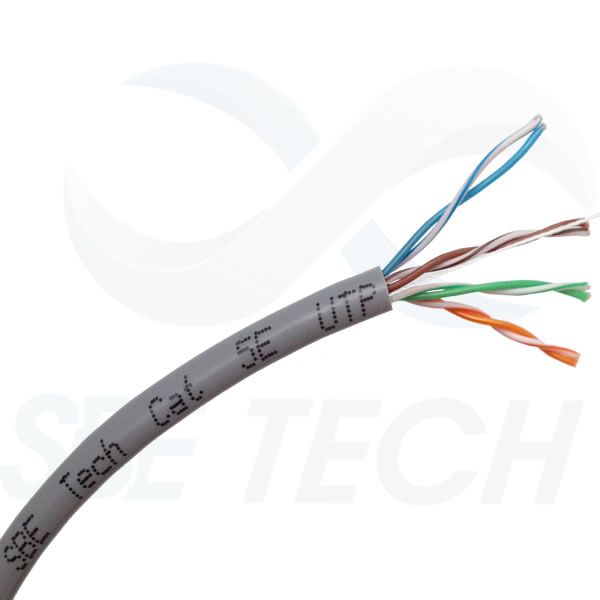 SBE-UTPC5ECU-GY BOBINA DE CABLE UTP CAT5e GRIS BOBINA DE CABLE UTP CAT5e GRIS SBE TECH